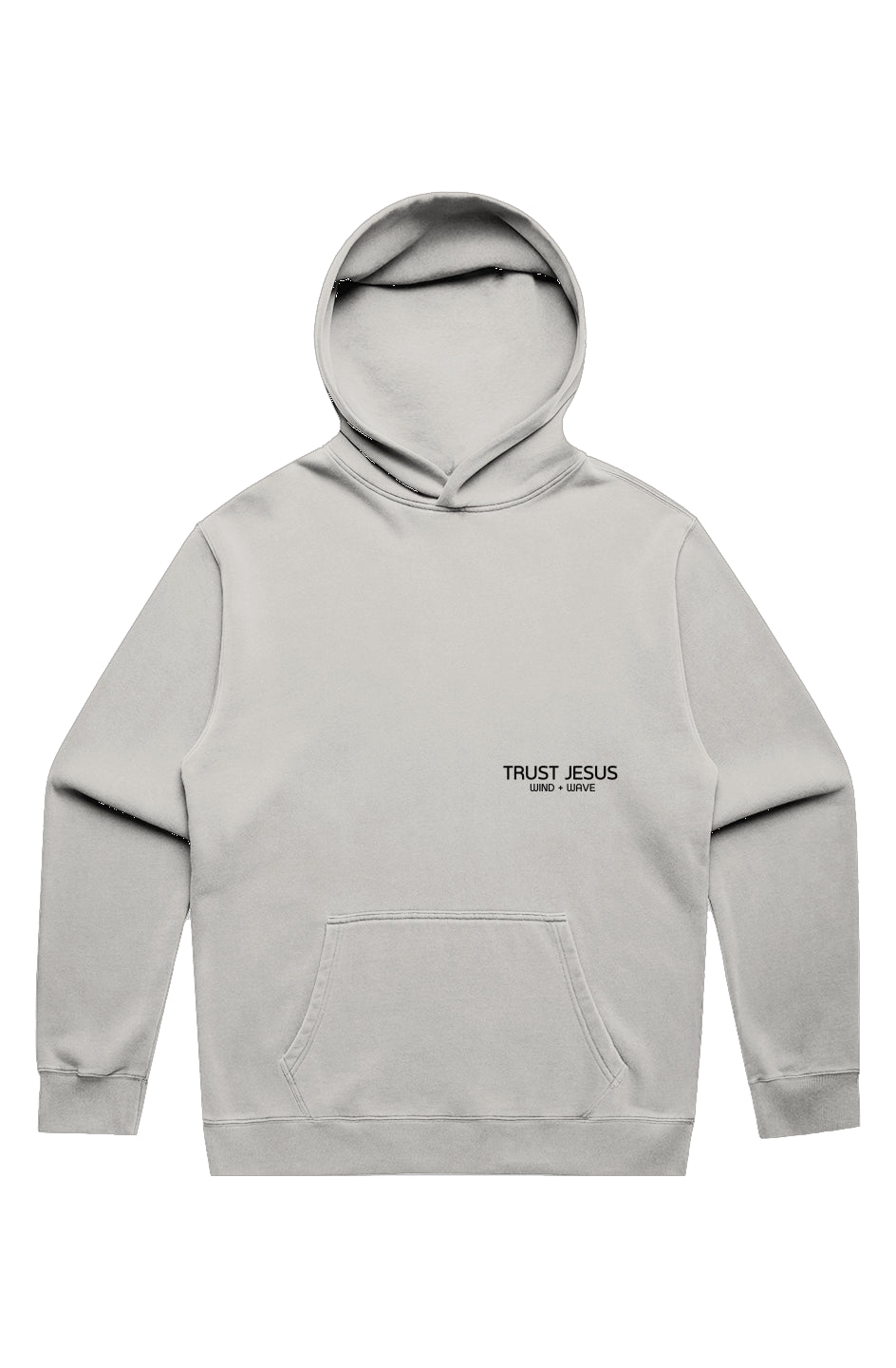 Trust Jesus Faded Hoodie - Bone