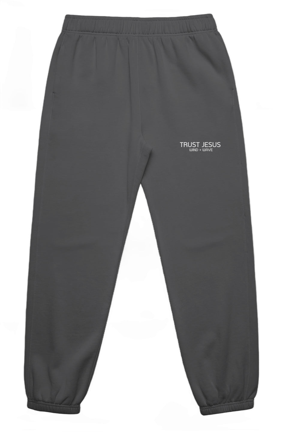 Trust Jesus Faded Pants - Black