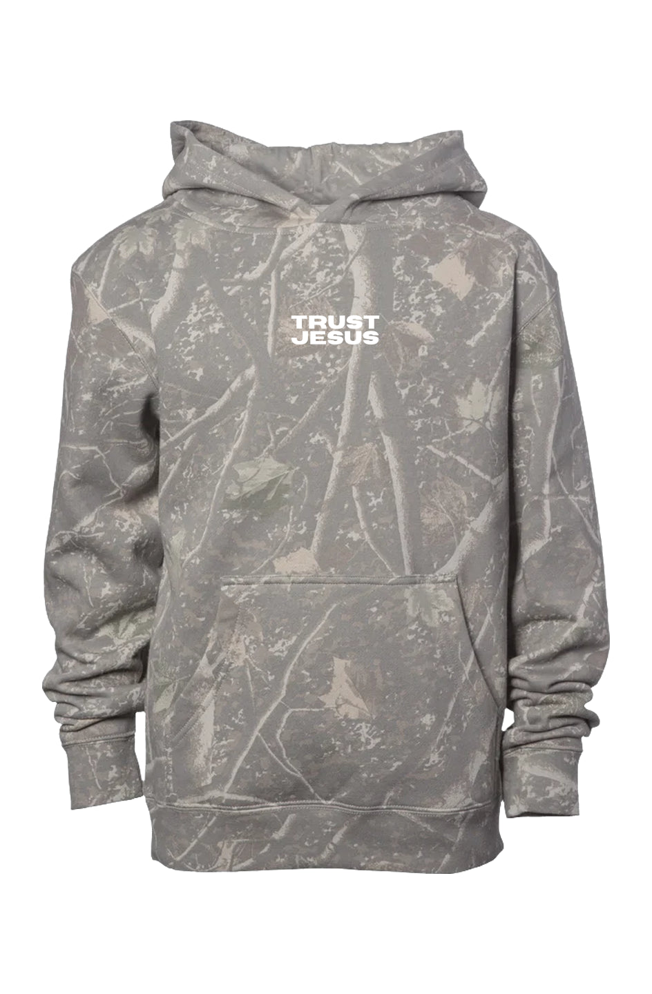 Trust Jesus Camo Hoodie - Youth