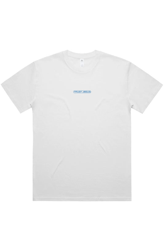 Trust Jesus Box Logo Tee - Blue