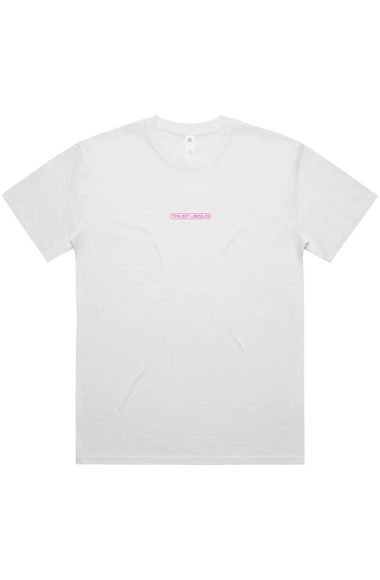 Trust Jesus Box Logo Tee - Pink