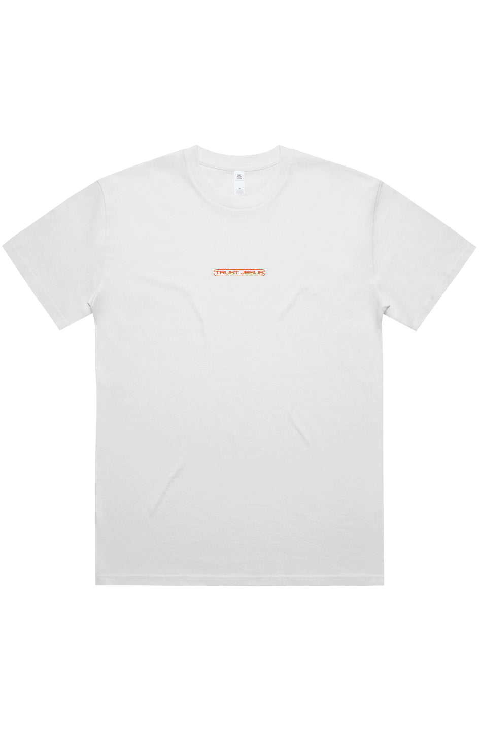 Trust Jesus Box Logo Tee - Orange