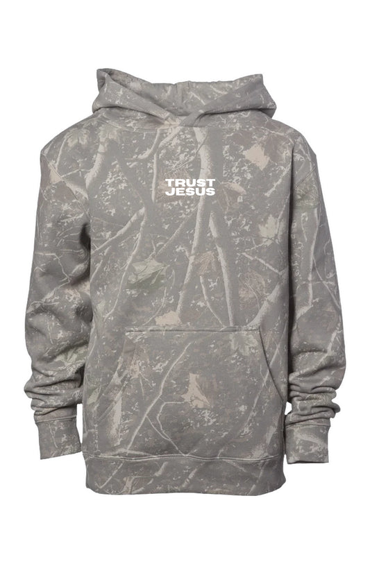 Trust Jesus Camo Hoodie - Youth